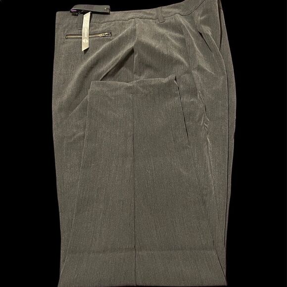 NWT size 22T Avenue grey slacks with zippered front pockets - Picture 2 of 12